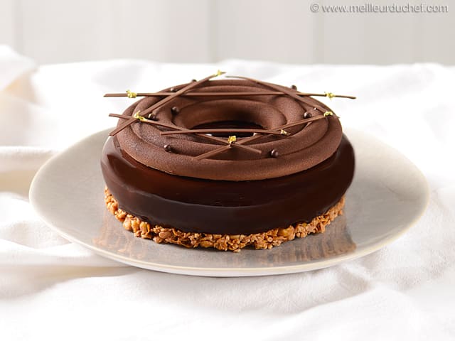 Chocolate and coffee mascarpone entremets - Lilie Bakery