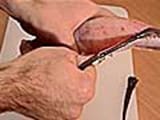 How to dress and cut monkfish fillets - 3