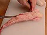 How to dress and cut monkfish fillets - 7