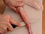 How to dress and cut monkfish fillets - 8