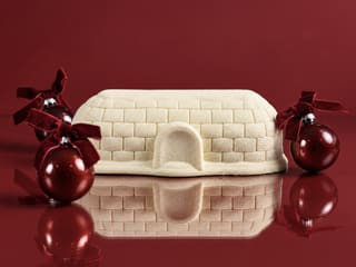 Igloo Christmas Yule Log with Mandarin Orange, Vanilla & Hazelnut