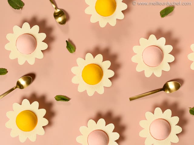 Lemon & Strawberry Mini Entremets
