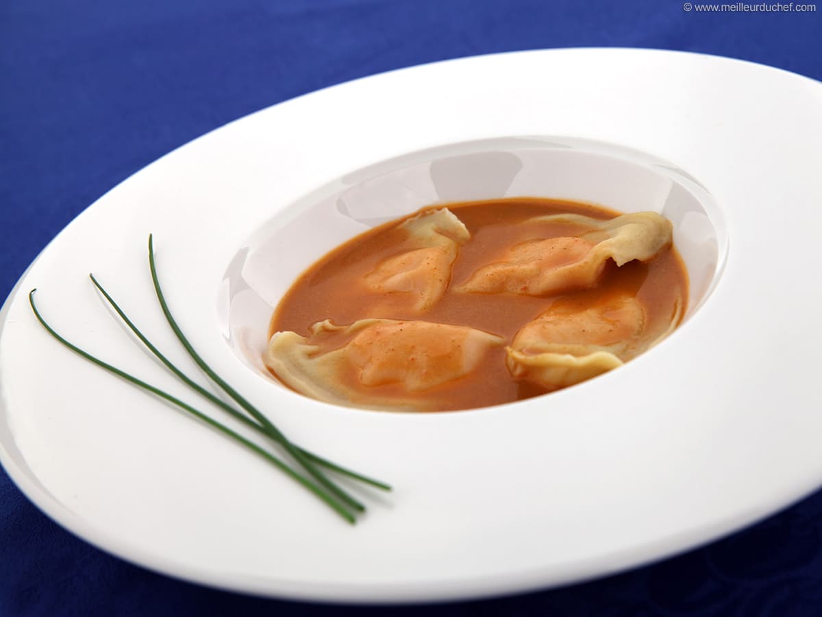 Lobster Ravioli with Bisque Illustrated recipe Meilleur du Chef