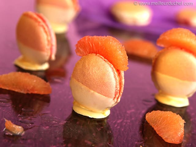 Grapefruit & White Chocolate Macarons