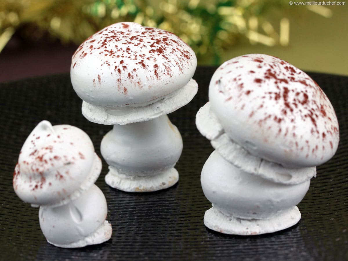 Meringue Mushrooms - Our recipe with photos - Meilleur du Chef