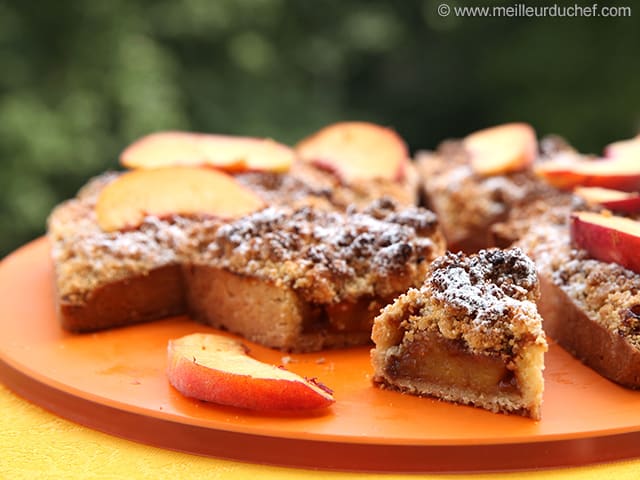 Peach Crumble Tart