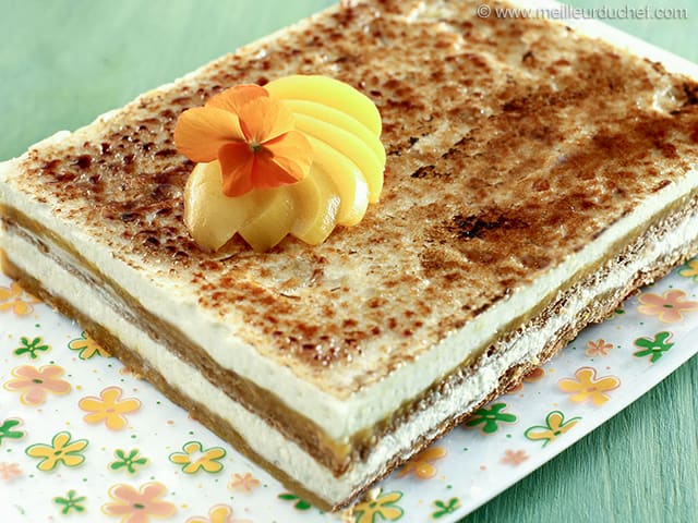 Peach Millefeuille