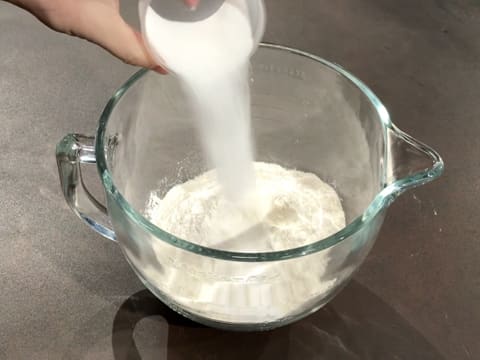 Add the castor sugar to the stand mixer bowl