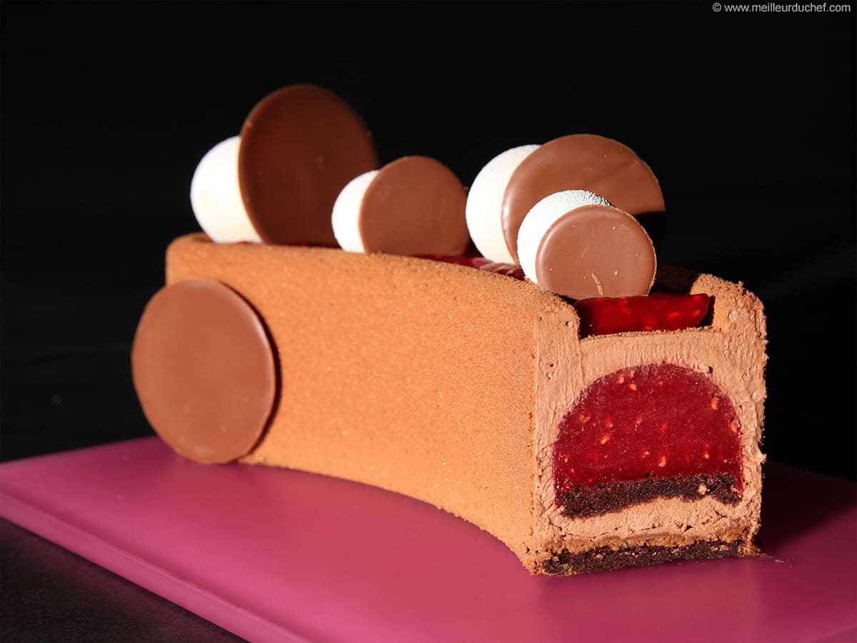 Raspberry & Chocolate Entremets Recipe with images Meilleur du Chef