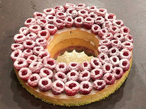 Raspberry & Pistachio Tart - 84