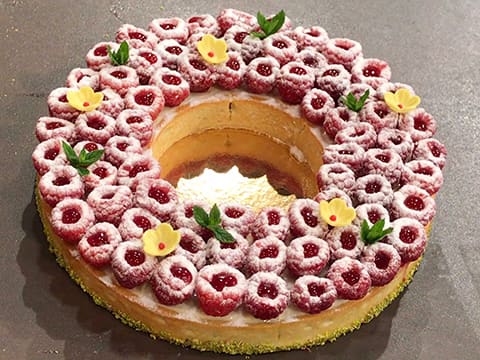 Raspberry & Pistachio Tart - 87