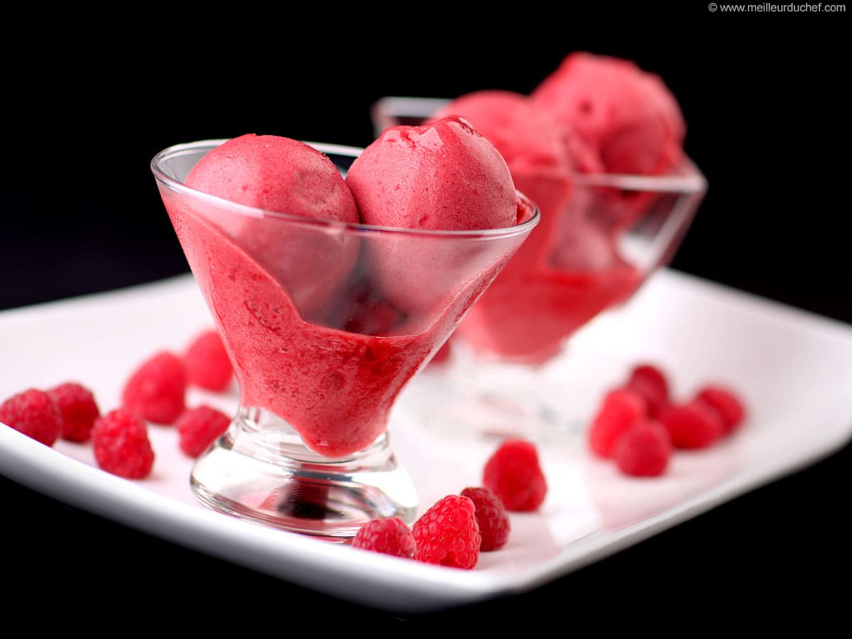 Raspberry Sorbet - Illustrated recipe - Meilleur du Chef