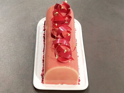 Raspberry & Tahitian Vanilla Bûche de Noël - 137