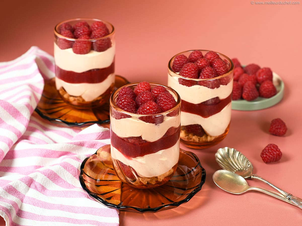 Raspberry Tiramisu - Our recipe with photos - Meilleur du Chef