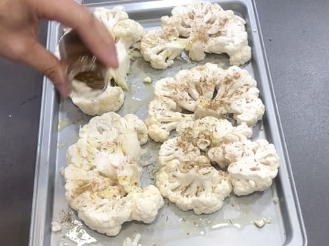 Roasted Cauliflower, Feta Sauce with Garlic & Lemon - 8