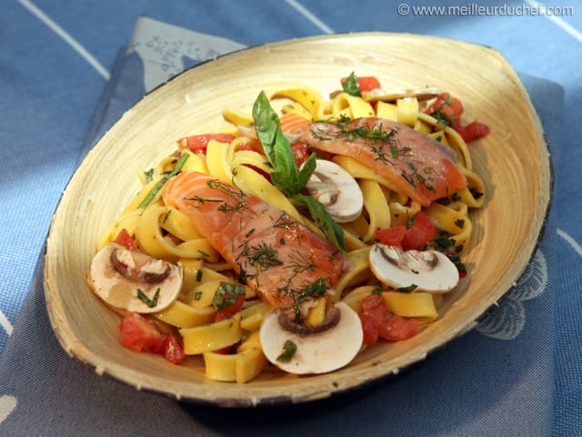 Salmon Tagliatelle Salad