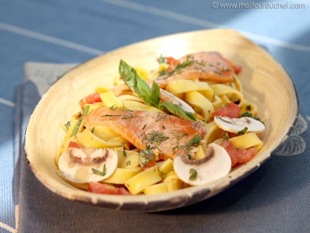 Salmon Tagliatelle Salad