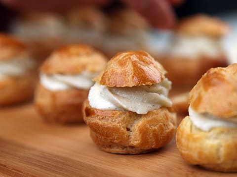 Choux Buns with Roquefort Mousse - 21