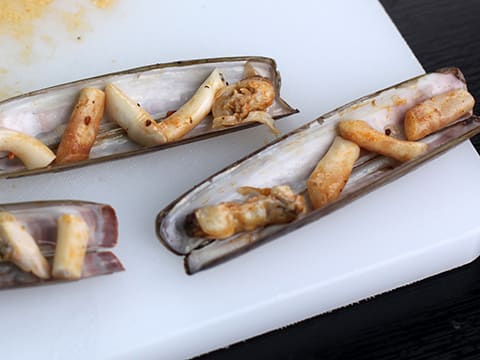 Scallops and Razor Clams in a Wasabi Crust - 31