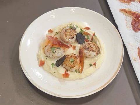 Seared Scallops with Vanilla Parsnip Purée - 49