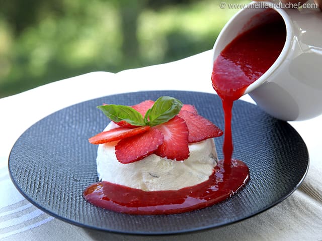 Strawberry & Basil Cream Desserts