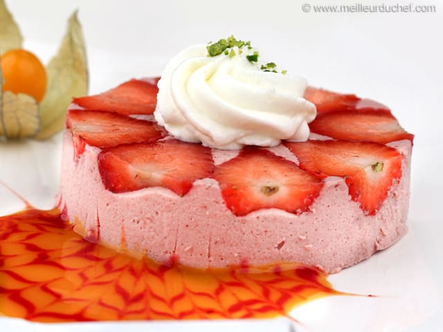 Strawberry Mousse with Chantilly Cream