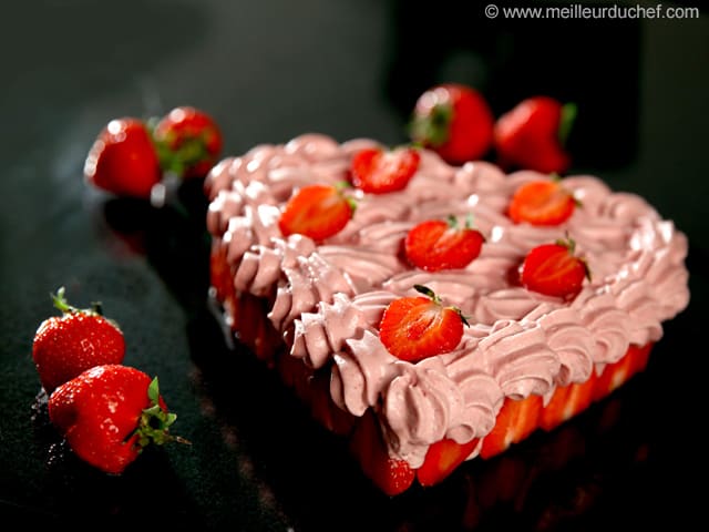 Strawberry Mousse Heart