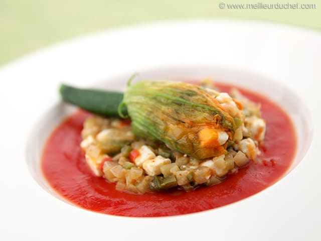 Stuffed Courgette Flowers