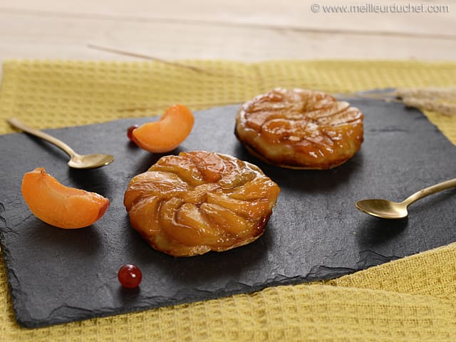Apricot & Salted Caramel Tatin Tartlets