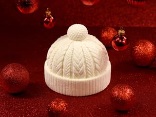 Two Chocolates & Smoked Caramel Beanie Entremets