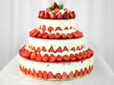 Fraisier Strawberry Wedding Cake