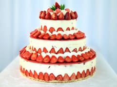 Fraisier Strawberry Wedding Cake