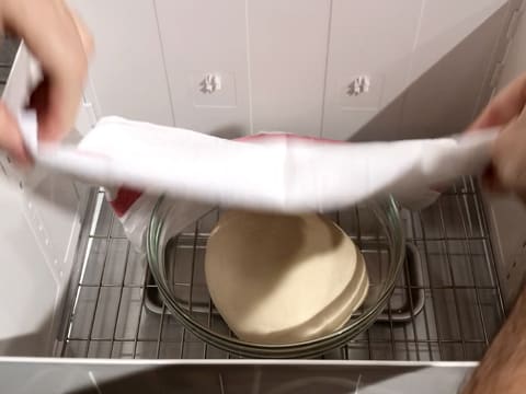 Cover the bowl with a clean cloth