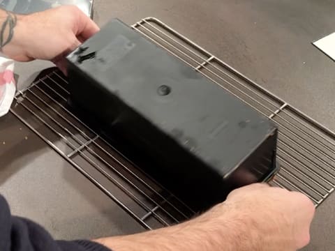 Flip the mould onto a rack