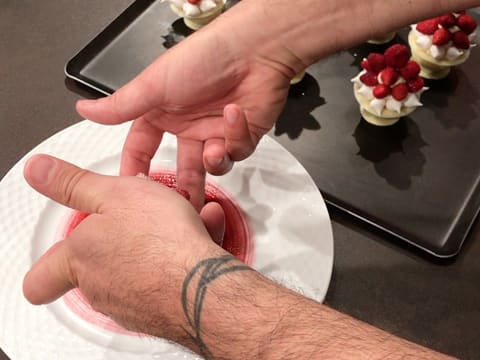 Wild Strawberries, White Chocolate Shell & Cream Cheese Sorbet - 126