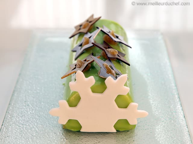 Yule Log with Granny Smith Apple Mousse