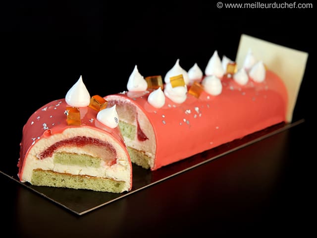 Yule Log with Grapefruit Mousse