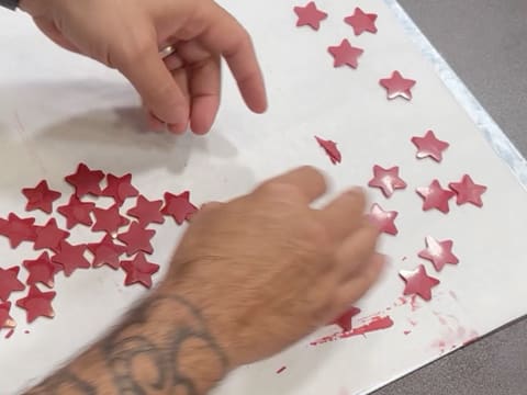 Entremets Albero di Natale con ribes rosso, ribes nero e vaniglia - 183