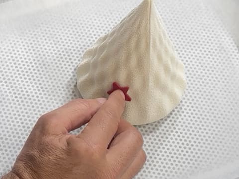 Entremets Albero di Natale con ribes rosso, ribes nero e vaniglia - 187