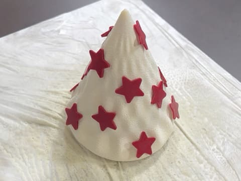 Entremets Albero di Natale con ribes rosso, ribes nero e vaniglia - 194