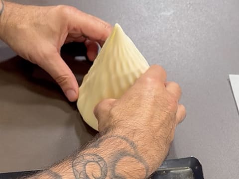 Entremets Albero di Natale con ribes rosso, ribes nero e vaniglia - 99