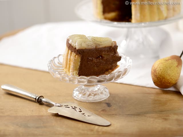 Charlotte alle pere e cioccolato fondente