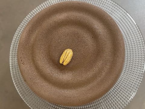 Entremets al cioccolato fondente e pralinato alla vaniglia e noci pecan - 189
