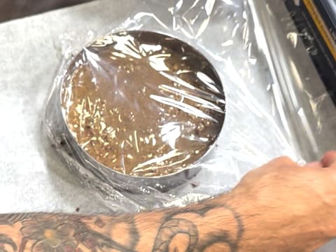 Entremets al cioccolato fondente e pralinato alla vaniglia e noci pecan - 99