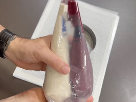 Entremets ai mirtilli, cioccolato e vaniglia - 100