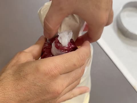 Entremets ai mirtilli, cioccolato e vaniglia - 98