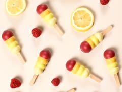 Ghiaccioli al limone, lampone e mango
