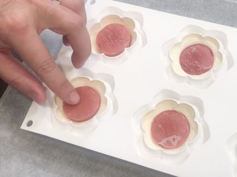 Mini entremets al rabarbaro, litchi e tè matcha - 83