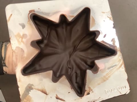 Stelle di Natale di cioccolato con praliné e caramello - 21