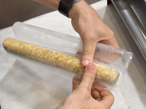 Tronchetto di Natale all'Ananas, Cocco e Pralinato al Sesamo Nero - 126